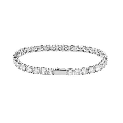 TENNISBRACELET 5MM - VITT GULD